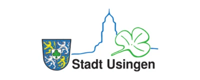 Wappen und Schriftzug der Stadt Usingen